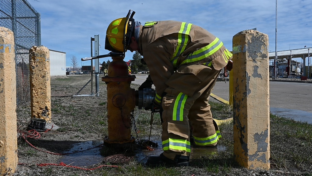 Montana Air National Guard fire department conducts training