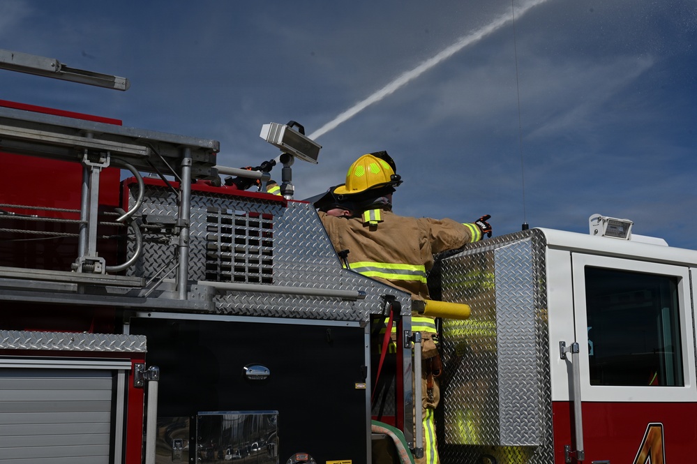 Montana Air National Guard fire department conducts training