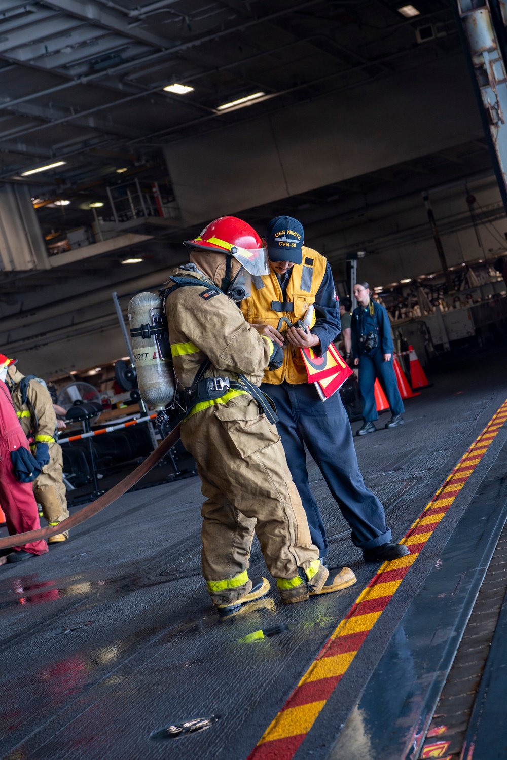 Nimitz Runs Damage Control Drill