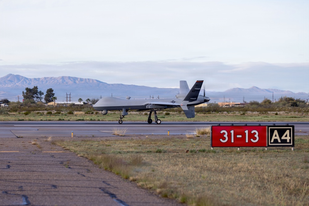 214th Attack Group MQ-9 Lands at Davis-Monthan in Historic Flight, Paving Way For Agile Combat Training