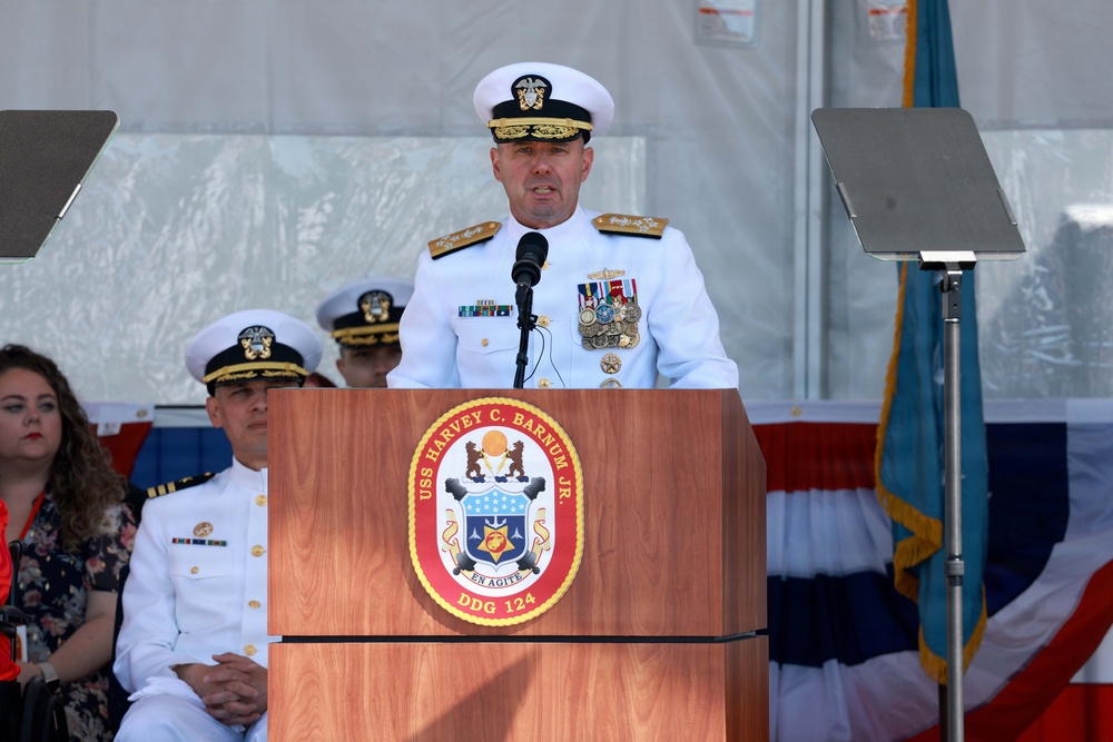 USS Harvey C. Barnum Jr. (DDG 124) Commissioning Ceremony