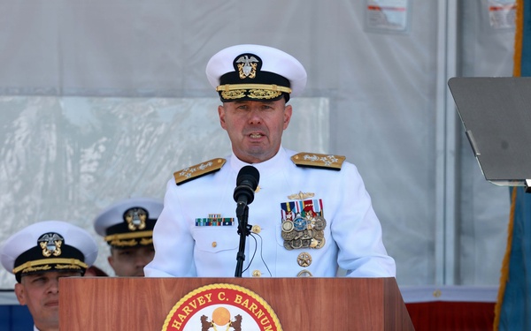 USS Harvey C. Barnum Jr. (DDG 124) Commissioning Ceremony