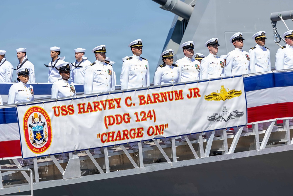 USS Harvey C. Barnum Jr. (DDG 124) Commissioning Ceremony