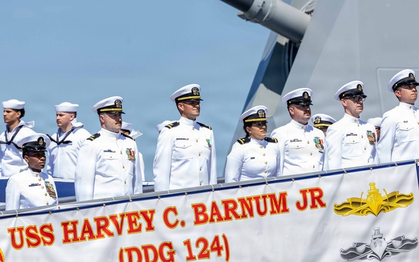 USS Harvey C. Barnum Jr. (DDG 124) Commissioning Ceremony
