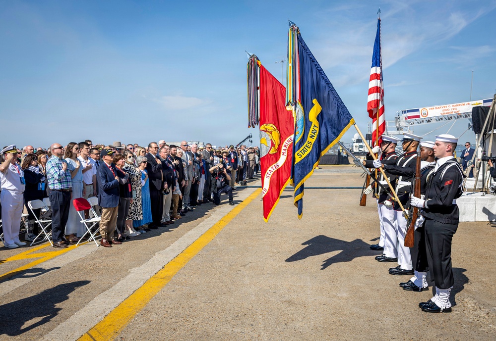 USS Harvey C Barnum (DDG 124) Commissioning Ceremony