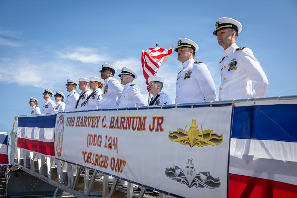 USS Harvey C. Barnum (DDG 124) Commissioning Ceremony