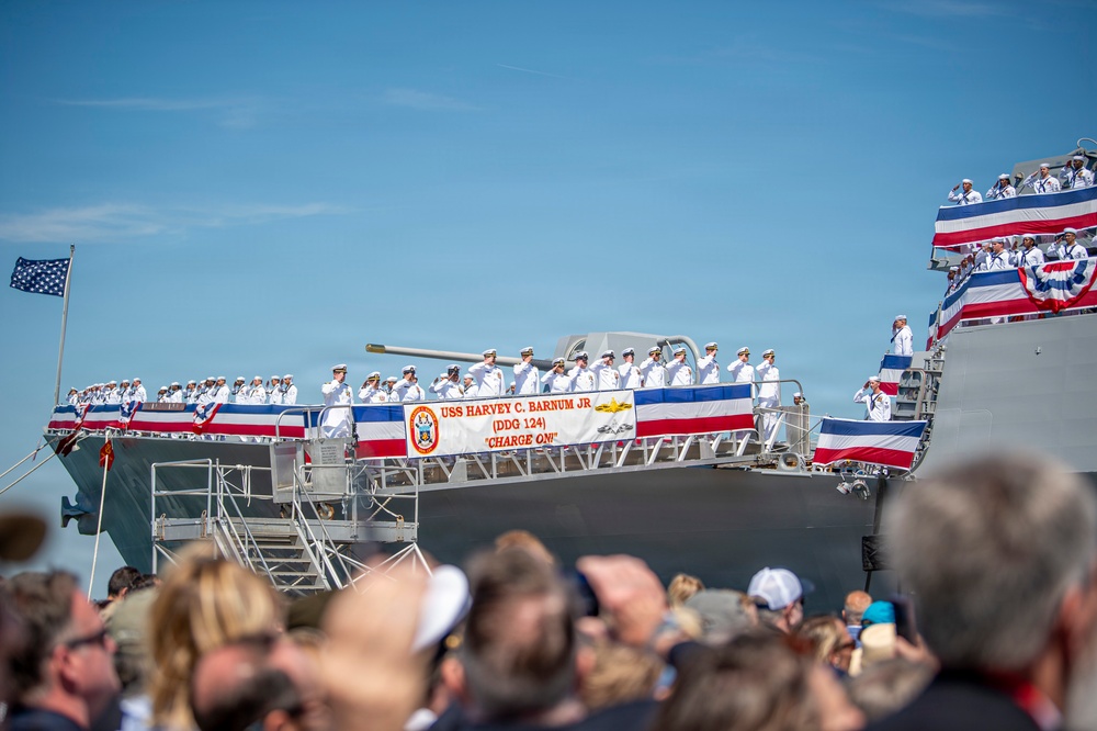 USS Harvey C. Barnum (DDG 124) Commissioning Ceremony