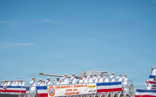 USS Harvey C. Barnum (DDG 124) Commissioning Ceremony