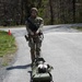 Soldier pulls sled