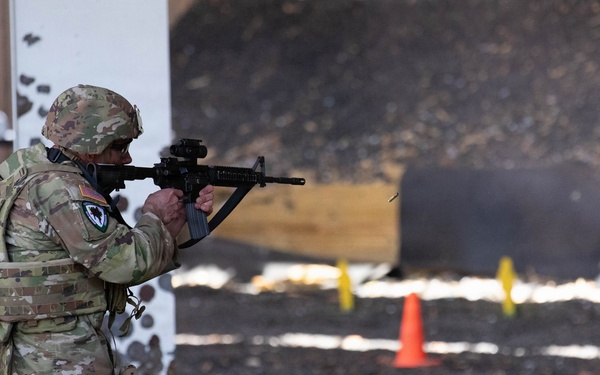 Competitor fires at target