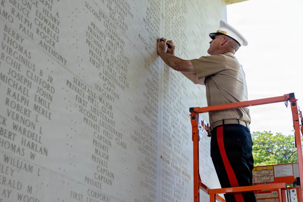 The 38th Assistant Commandant of the Marine Corps visits the Manila American Cemetery and Memorial