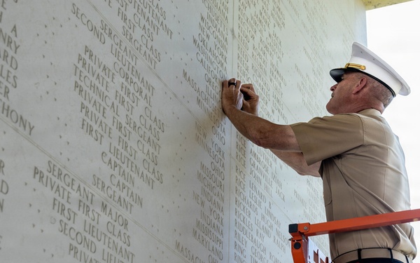 The 38th Assistant Commandant of the Marine Corps visits the Manila American Cemetery and Memorial