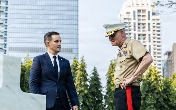 The 38th Assistant Commandant of the Marine Corps visits the Manila American Cemetery and Memorial