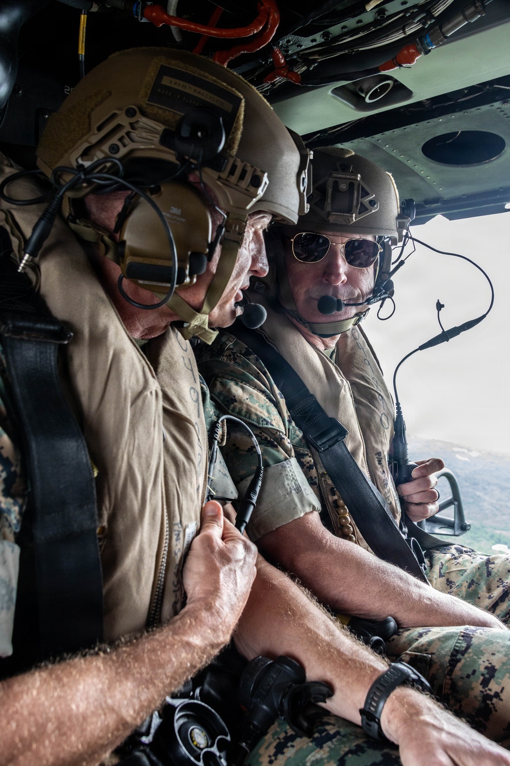 The 38th Assistant Commandant of the Marine Corps takes part in an Aerial Familiarization Tour