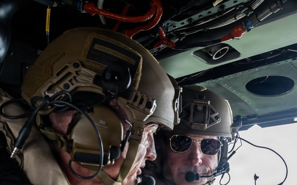 The 38th Assistant Commandant of the Marine Corps takes part in an Aerial Familiarization Tour