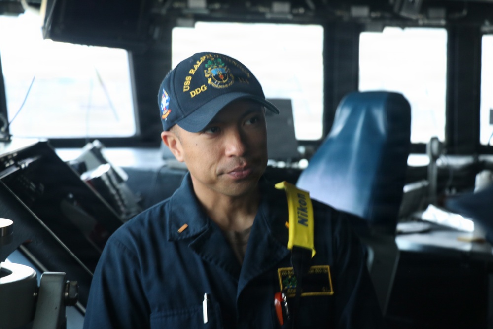 USS Ralph Johnson Departs for Ammo Anchorage