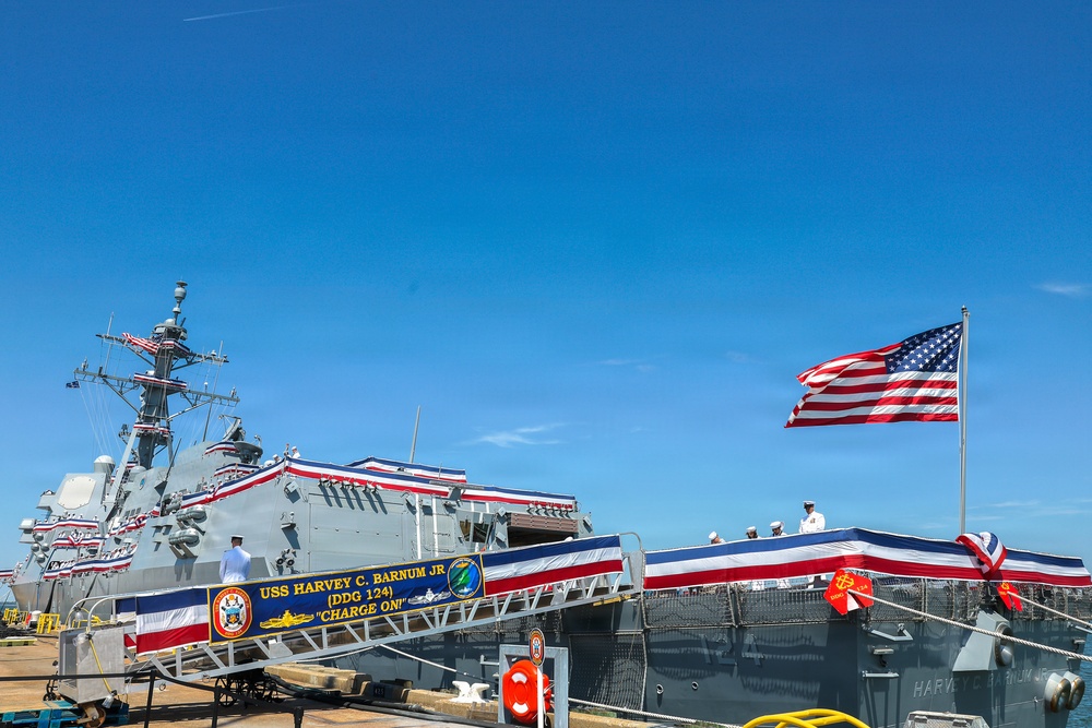 USS Harvey C. Barnum Jr. (DDG 124) Commissioning Ceremony
