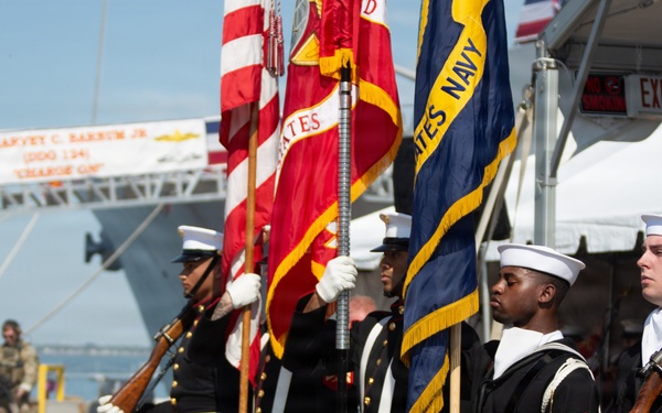 USS Harvey C. Barnum Jr. Commissioning (DDG 124) Ceremony