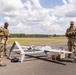 Civilian contractor prepares Aerosonde UAS for reconnaissance during JRTC rotation at Fort Polk