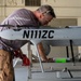 Civilian contractor prepares Aerosonde UAS for reconnaissance during JRTC rotation at Fort Polk