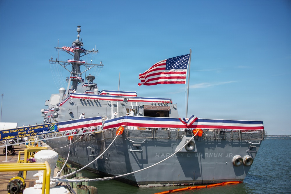 USS Harvey C. Barnum Jr. Commissioning (DDG 124) Ceremony