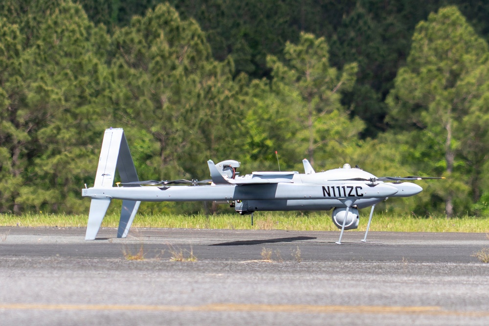 Aerosonde UAS staged for tactical employment during JRTC rotation at Fort Polk
