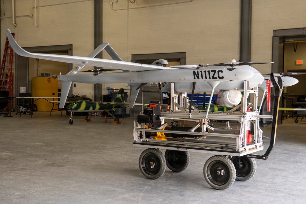 Aerosonde UAS staged for tactical employment during JRTC rotation at Fort Polk