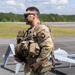 101st Airborne Division officer prepares Aerosonde UAS for reconnaissance during JRTC rotation at Fort Polk