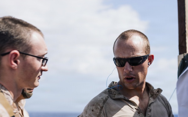 11th MEU Marines, Sailors Conduct Marksmanship Training Aboard USS Portland