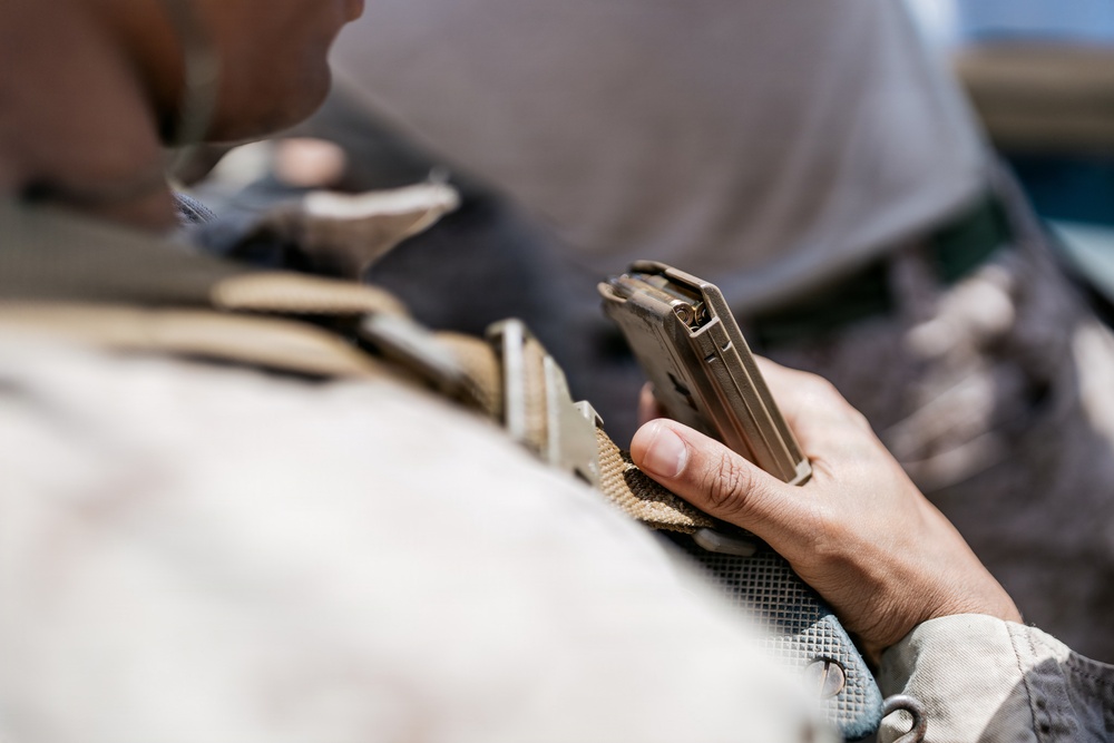 11th MEU Marines, Sailors Conduct Marksmanship Training Aboard USS Portland