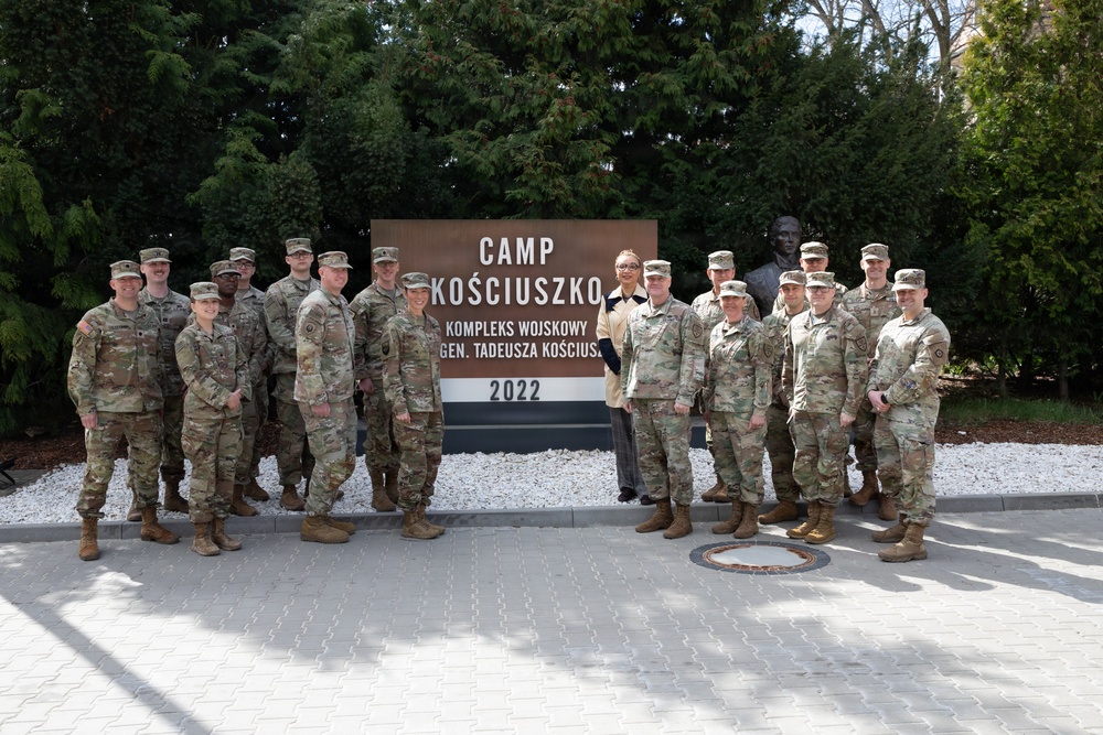 U.S. Army Col. Sean McGarry, visits Camp Kosciuszko