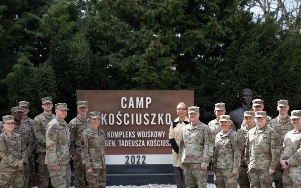 U.S. Army Col. Sean McGarry, visits Camp Kosciuszko