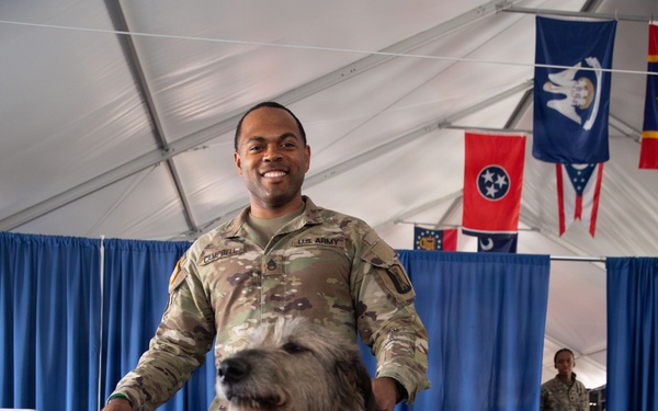 FIdos For Freedom Meets Joint Task Force DC Guardsmen