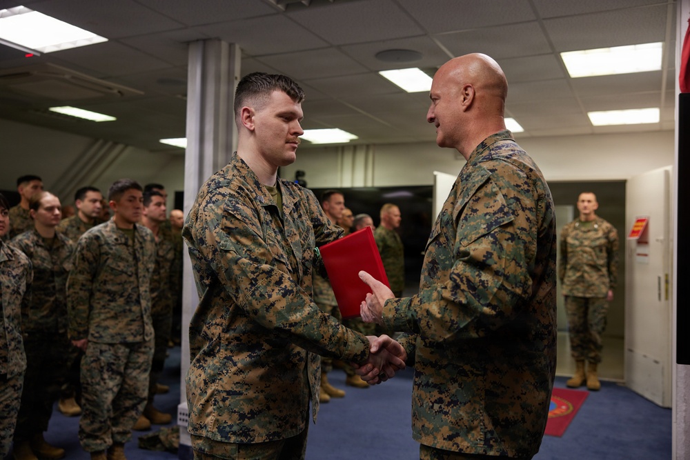 U.S. Marine Corps Sgt. Joshua Johnson provides lifesaving care, receives medal