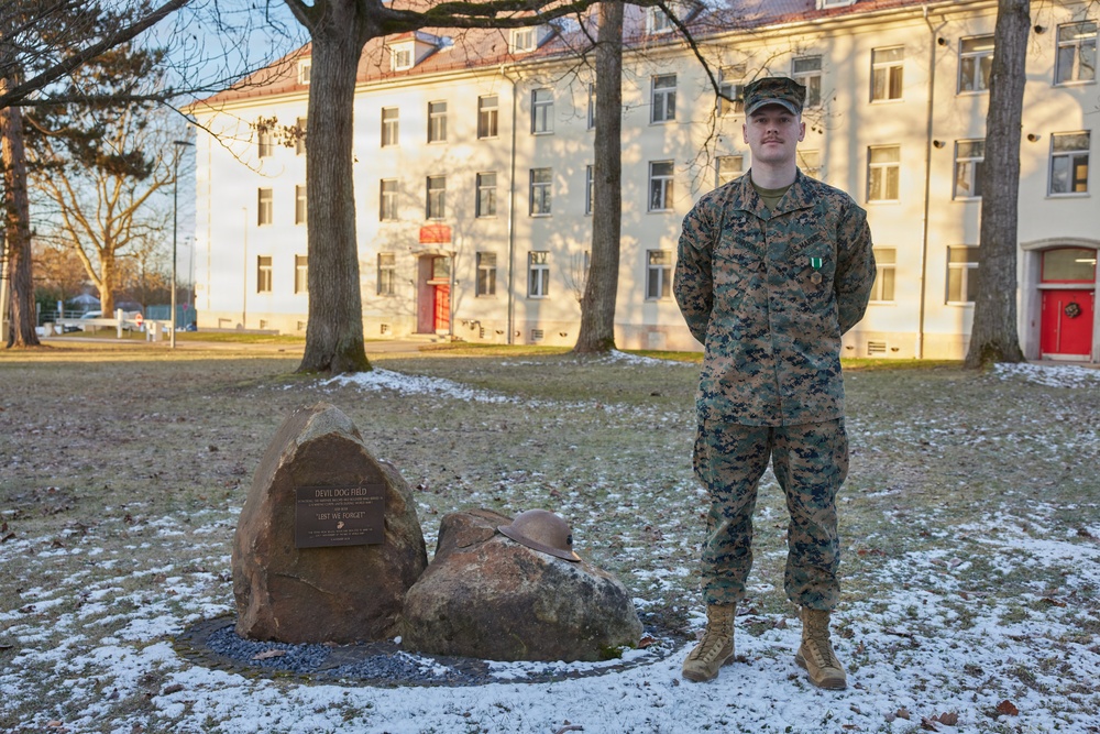 U.S. Marine Corps Sgt. Joshua Johnson provides lifesaving care, receives medal