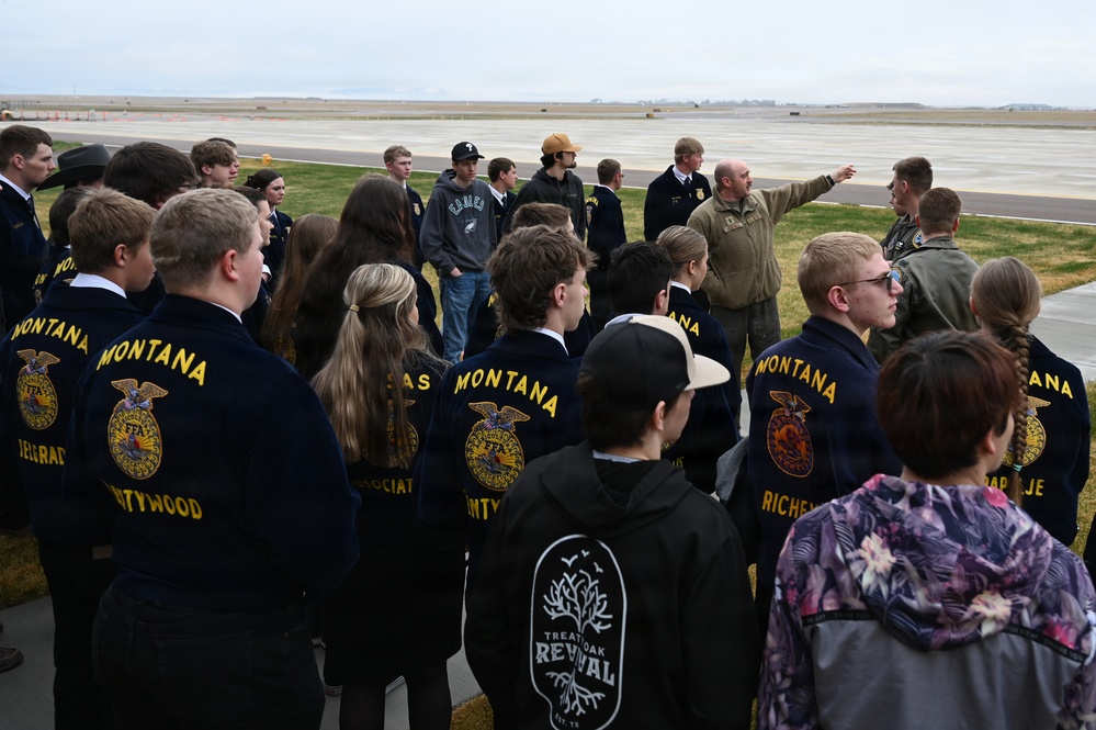 Montana FFA students tour Montana Air National Guard Base