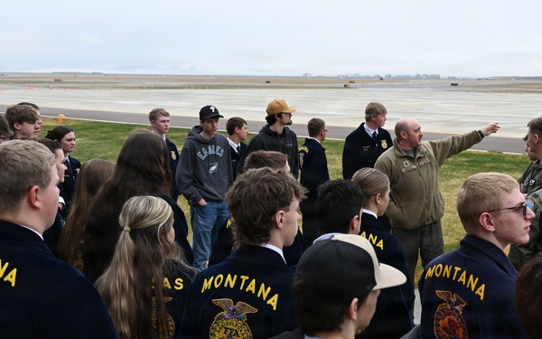 Montana FFA students tour Montana Air National Guard Base