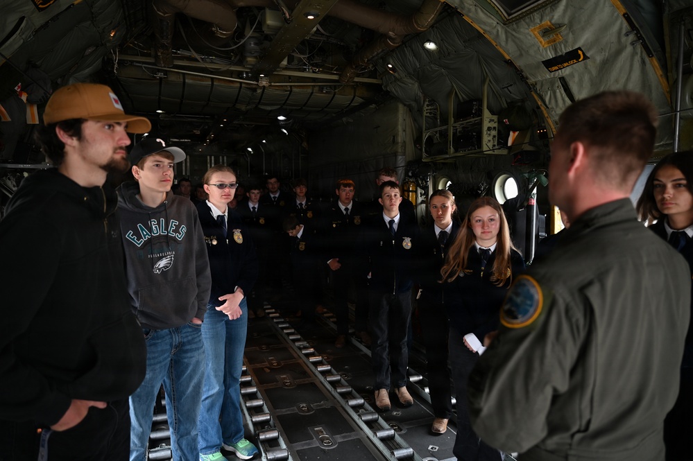 Montana FFA students tour Montana Air National Guard Base