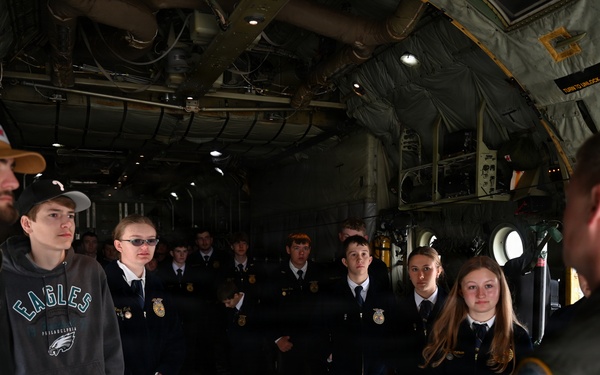Montana FFA students tour Montana Air National Guard Base
