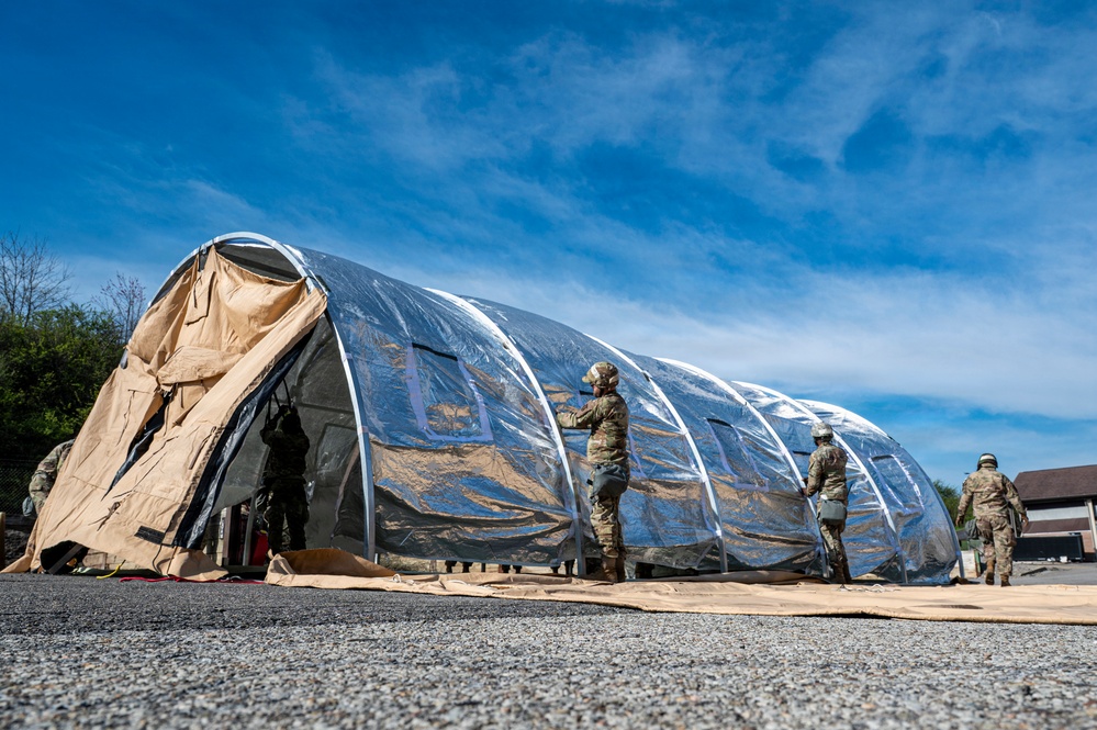 911th CE training exercise