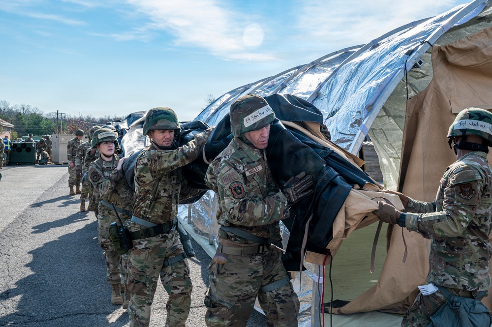 911th CE training exercise