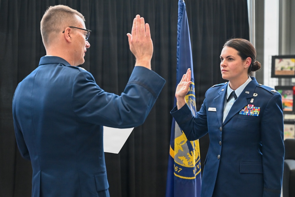 155th Medical Group hosts change of command and promotion ceremony
