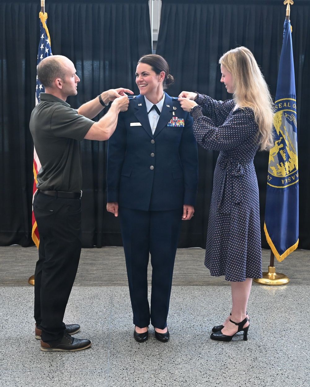 155th Medical Group hosts change of command and promotion ceremony