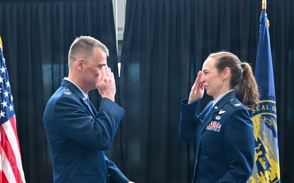 155th Medical Group hosts change of command and promotion ceremony