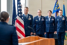 155th Medical Group hosts change of command and promotion ceremony