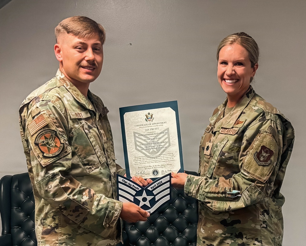 513th Maintenance Squadron Airmen Promoted at Tinker Air Force Base