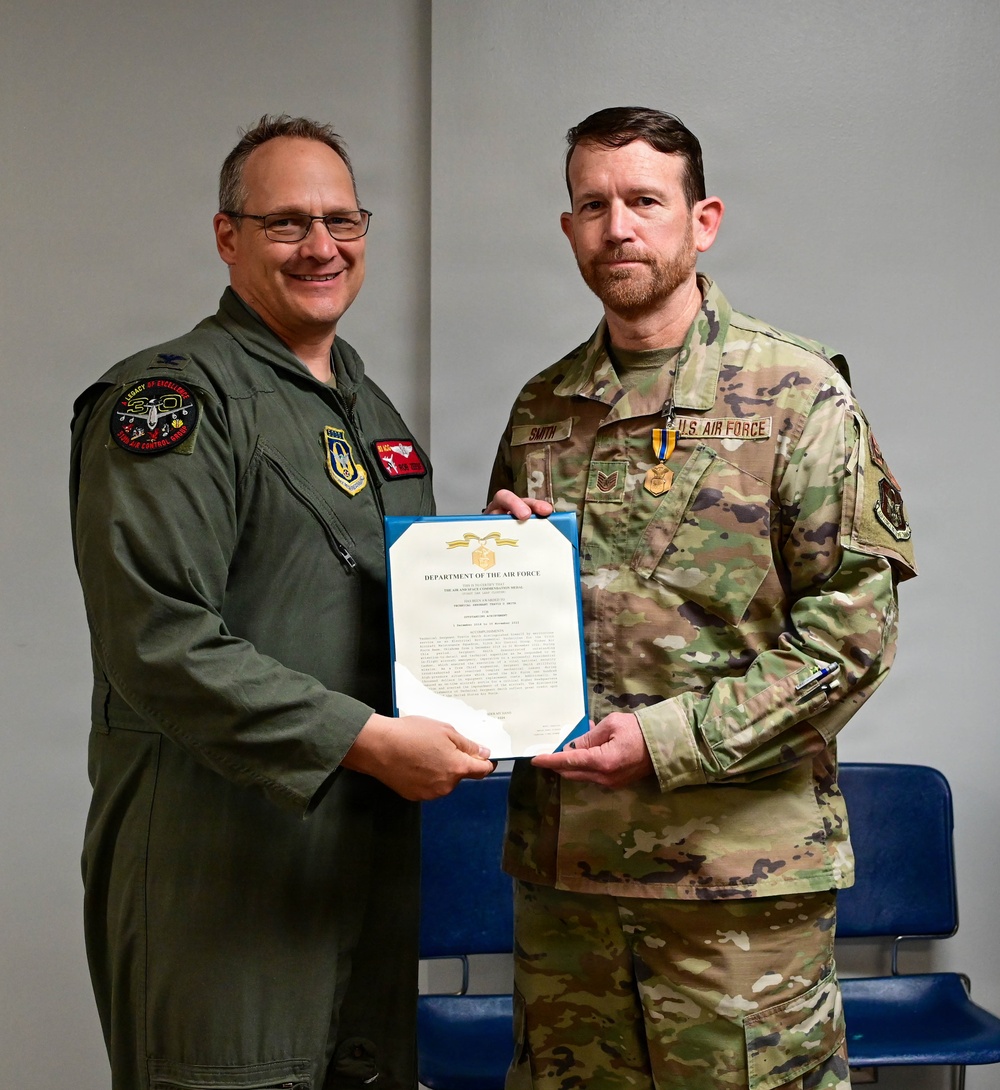 Airmen Recognized with Meritorious Service and Commendation Medals at Tinker Air Force Base