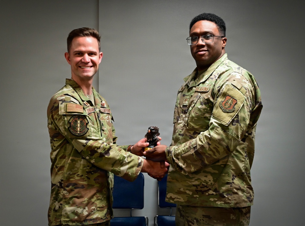 513th Aircraft and Maintenance Squadrons Recognize Quarterly Award Winners at Tinker Air Force Base