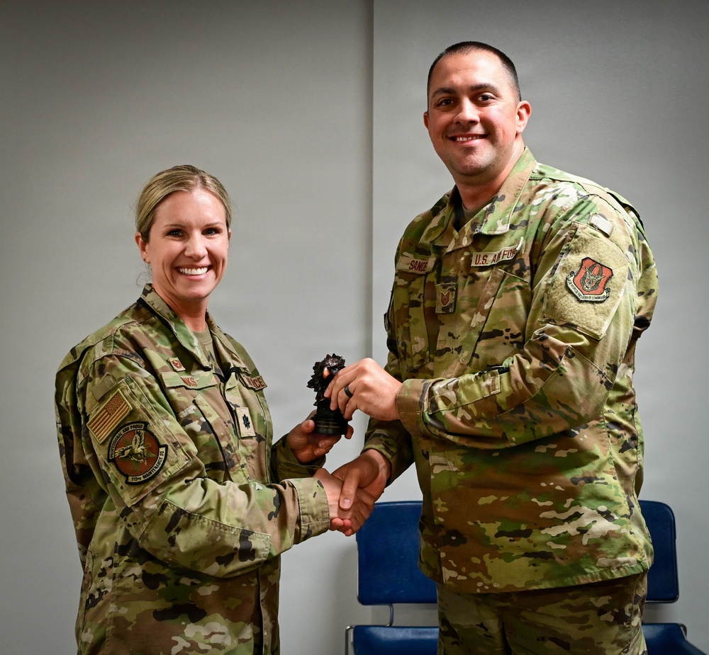 513th Aircraft and Maintenance Squadrons Recognize Quarterly Award Winners at Tinker Air Force Base