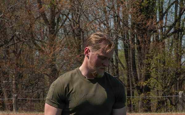 Estonian Soldier Performs Water Can Carry